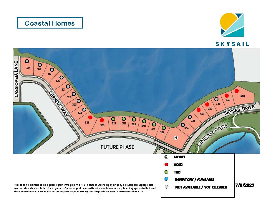SkySail Coastal Series Dot Map 7_8_25
